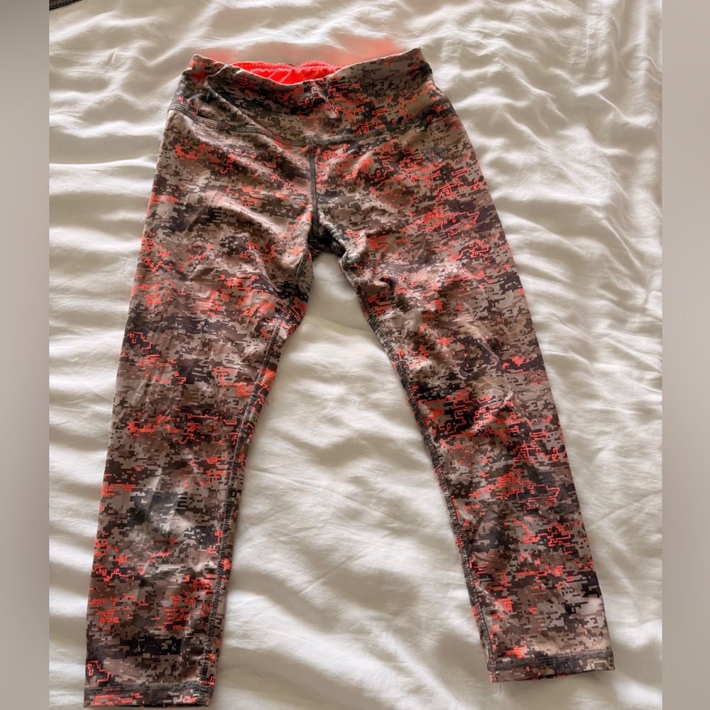 RBX  Digital Camo Leggings - Red and Brown